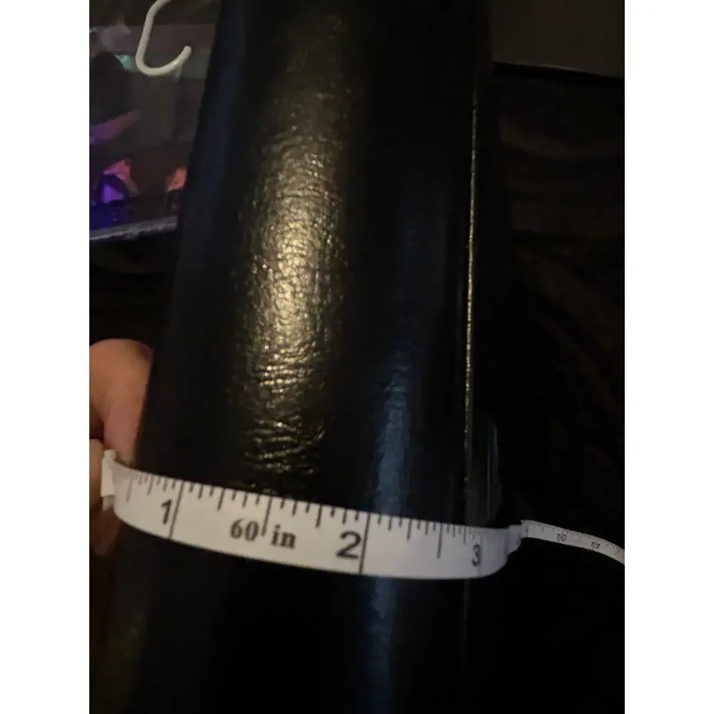 UKC Black Leather Zip Portfolio Binder Organizer Calculator Padfolio